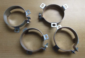 Lot of 4 Cornell Dubilier VR8A Vertical Capacitor Mounting Clamp 2 - 2-1/16 Diam - Picture 1 of 4