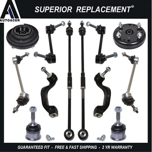 AUTOACER - 12p Front Rear Suspension Kit Tie Rods Links Mounts for Ford Lincoln - Picture 1 of 9