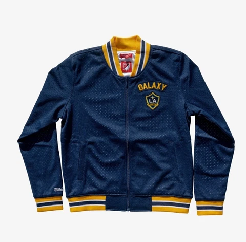 LA Galaxy Womens Mesh Jacket by Mitchell & Ness, Navy, S, NEW Cover