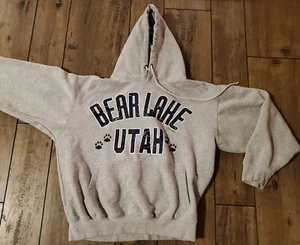 XNT Gray Bear Lake Utah Unisex Hoodie For Children Size Medium - Picture 1 of 8