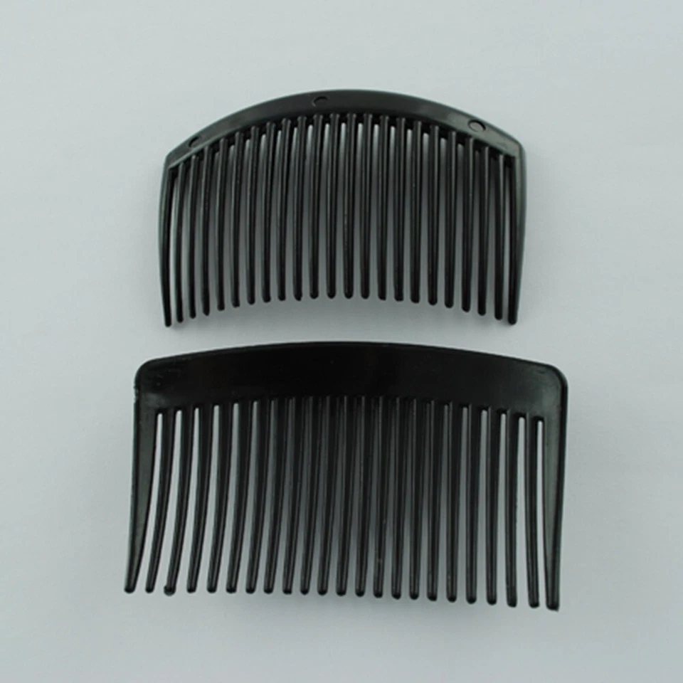 3-12 Pc Black Plastic Hair Combs Slides Wedding Hair Accessories 85x50mm (R017) - image 1 of 4