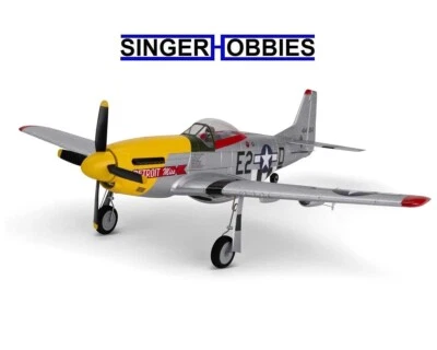 E-flite EFLU7350 UMX P-51D Mustang Detroit Miss Basic BNF Airplane 493mm SAFE HH - Image 1 of 4