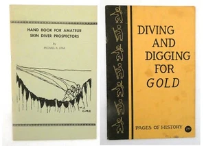 Vintage Hand Books for Amateur Skin Diver Prospectors & Diving Digging for Gold - Foto 1 di 5