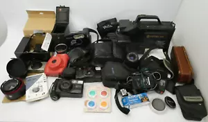 Mixed Lot Digital Film Cameras Parts Untested Polaroid Hitachi Bower Brownie 2 F - Picture 1 of 24