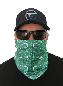 Paisley Neck Gaiter Bandana Face Mask Fishing Shield Scarf Sun Headwear Tube UV - Picture 1 of 4