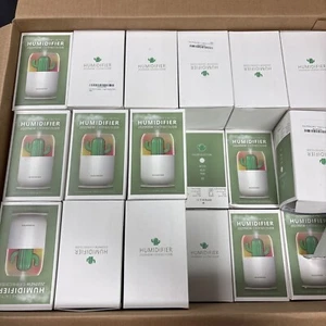 49 QTY BULK SALE Cute Cactus Humidifiers Diffusers- NEW - Picture 1 of 7