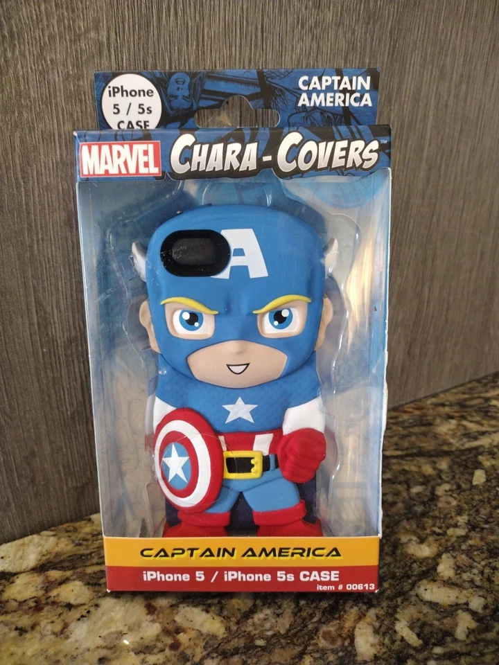 iPhone 5/5s Captain America Chara-Cover Protective Case Marvel Comics Avengers  - Image 1 of 3