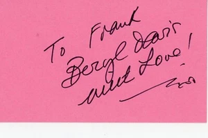 Famed Big Band Singer Beryl Davis & her autograph - Picture 1 of 1