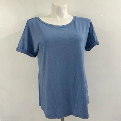 Nuevo top pulóver 24/7 Maurices para mujer L púrpura escote redondeado mangas con puños Foto 1 de 4