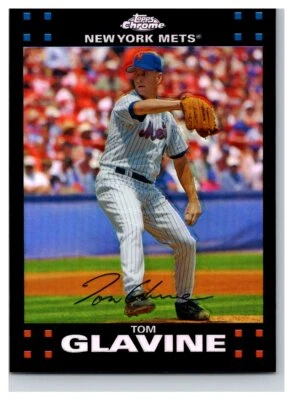 2007 Topps Chrome Refractors #165 Tom Glavine 040-N - Image 1 of 2