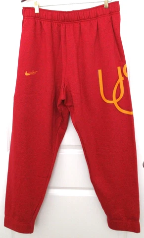 Nike NCAA USC Trojans Men's Fleece Sweatpants Joggers Red Gold Size XL NWT Cover