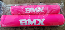 BMX old School Retro handle bar frame foam Crash Pad Set Pink for 16" bike 3457