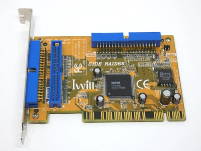 Iwill SIDE RAID66 IDE  Controller Adapter - PCI Card - Image 1 of 2