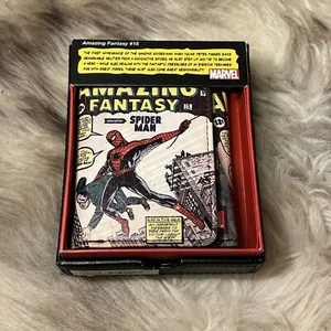 Cartera triple para hombre Marvel Comics nueva con etiquetas - Spiderman - Amazing Fantasy #15 - Imagen 1 de 7