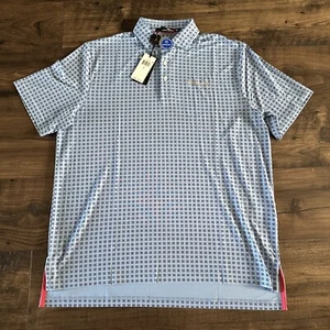 NWT RLX Ralph Lauren Polo Shirt Blue Size L Performance Wicking Vented Pro Fit - Picture 1 of 4