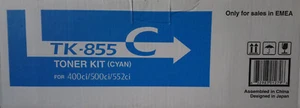 Kyocera TK-855 C Original Toner Cartridge, Cyan, 400ci, 500ci - TK855 C - OVP - Afbeelding 1 van 5