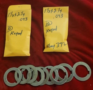 DESTACO Arbor Spacers 1-1/2 X 2-1/4 X .093 (W/ KEYWAY) LOT OF 20 - Picture 1 of 3