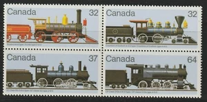 Canada #1039i-1039iv, Canadian Locomotives, Set of 4 from S/S, MNH 1984 - Picture 1 of 1