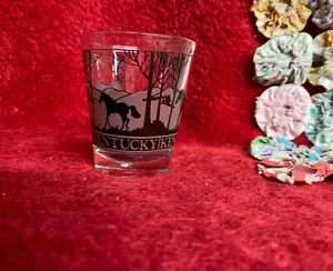 Kentucky Shot Glass Horse Silhouette Landscape Design Classy - Picture 1 of 2