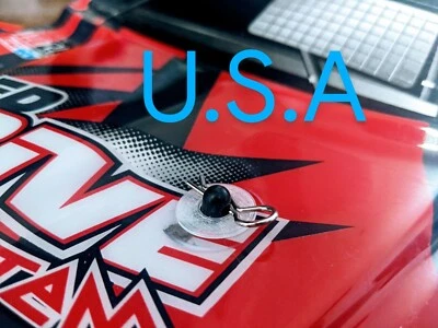 20-PCS : Clear/Thin RC BODY POST WASHERS & CLIPS. 1/10 SCALE, FITS TRAXXAS SLASH - Image 1 of 2