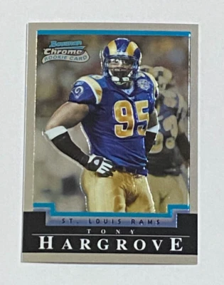 2004 Topps Bowman Chrome Rookie #170 Tony Hargrove St. Louis Rams - Image 1 of 2