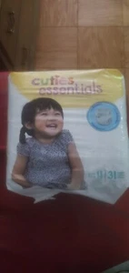 Sealed Cuties Essentials Baby Diaper Size 4 22 to 37 lbs. 31 Diapers - Picture 1 of 4