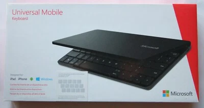 UNIVERSAL MOBILE KEYBOARD MICROSOFT TASTIERA UNIVERSALE NERO, GRIGIO - Immagine 1 di 4