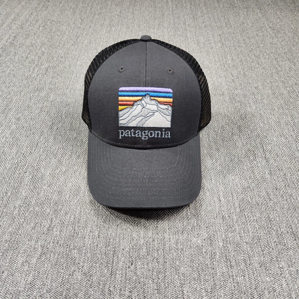 Patagonia Mens Line Logo Ridge LoPro Trucker Hat - Ink Black
