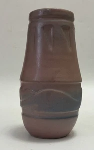 Van Briggle Dusty Rose & Blue Southwestern Vase Signed Loretta Short 1987-1997 - Picture 1 of 13