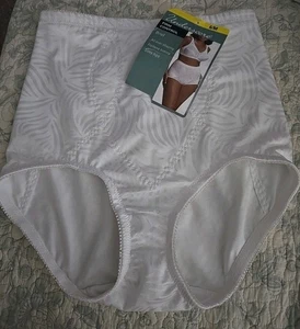 Underscore Firm Control Briefs Size Medium White Panty Nylon Spandex NWT - Picture 1 of 4