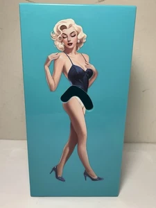 Caja de pañuelos pinup turquesa retro - Imagen 1 de 8