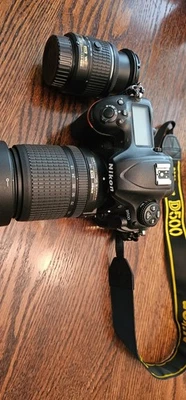 Nixon D-500 20.9 MP Digital SLR Camera Package Deal. Includes 2 Lenses - Image 1 of 4