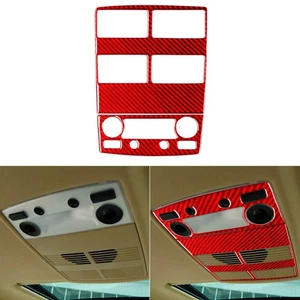 2Pcs Red Carbon Fiber Rear Reading Light Panel Cover For BMW 5 Series E60 04-10 - Picture 1 of 18