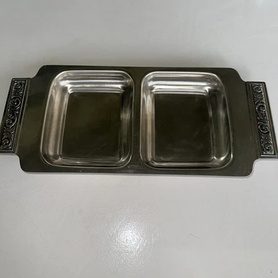 Vtg. MCM Japan Int’l Decorator Stainless Steel 18/8 Dish Nut Tray Midcentury - Image 1 of 4