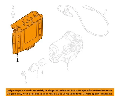Chasis ECM ABS compartimento motor trasero izquierdo compatible con 96-00 BMW Z3 10636813 Foto 1 de 2