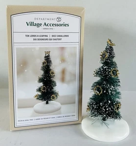 Dept 56 Christmas Village Accessories Ten Lords A-Leaping Tree #6013626 - Picture 1 of 5