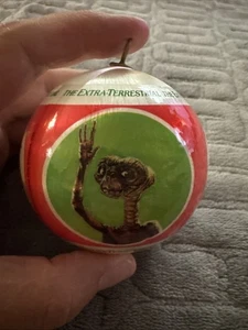VintageChristmas Ornament E.T. The Extra Terrestrial Satin Ball 1980s - Picture 1 of 8