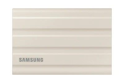 SSD 2TB Samsung Portable SSD T7 Shield USB3.2 Beige extern Kit - Bild 1 von 4
