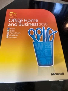 Microsoft Office Home and Business 2010 Windows 1 Disc With Product Key - Picture 1 of 3