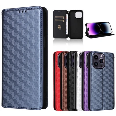 For iPhone 16E 16 Pro 16 15 14 13 12 11 XS XR Shockproof Wallet Case Phone Cover - Image 1 of 4