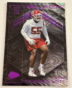 Omarr Norman-Lott 2025 Panini Black Royal Parallel RC Card /99 !!! - Picture 1 of 1