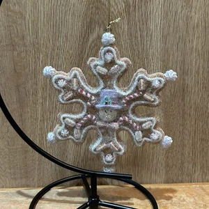 Snowflake Christmas Ornament Glitter - Picture 1 of 5
