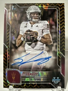 2025 Bowman Chrome U - Black Gold Stealth AUTO - Sam Leavitt 1st 24/25 - Picture 1 of 2