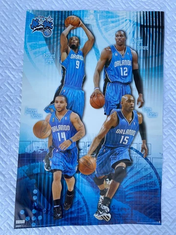 2009 Orlando Magic Poster Dwight Howard Rashard Lewis Vince Carter Jameer Nelson Cover
