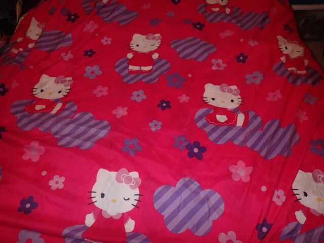 Hello Kitty Bedding Set Quilt Bedding Set Sanrio Hello Kitty In Pink Dress  Pink Butterflies Bed Sheets Duvet Cover Sets Bedroom Decor Gift - Laughinks