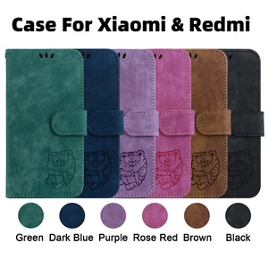 Flip Leather Card Wallet Kickstand Shockproof Phone Covers Case For Xiaomi Redmi - Picture 1 of 96