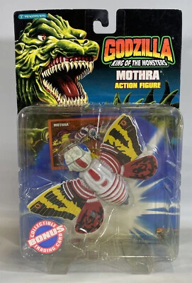"Figura de lujo Toho vintage Trendmasters 1994 Godzilla Mothra 6"" nueva rara sellada" Foto 1 de 4