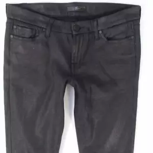 Damens 7 for All Mankind THE SKINNY Slim Elasthan Schwarz Jeans W29 L30 Größe 36 - Bild 1 von 7
