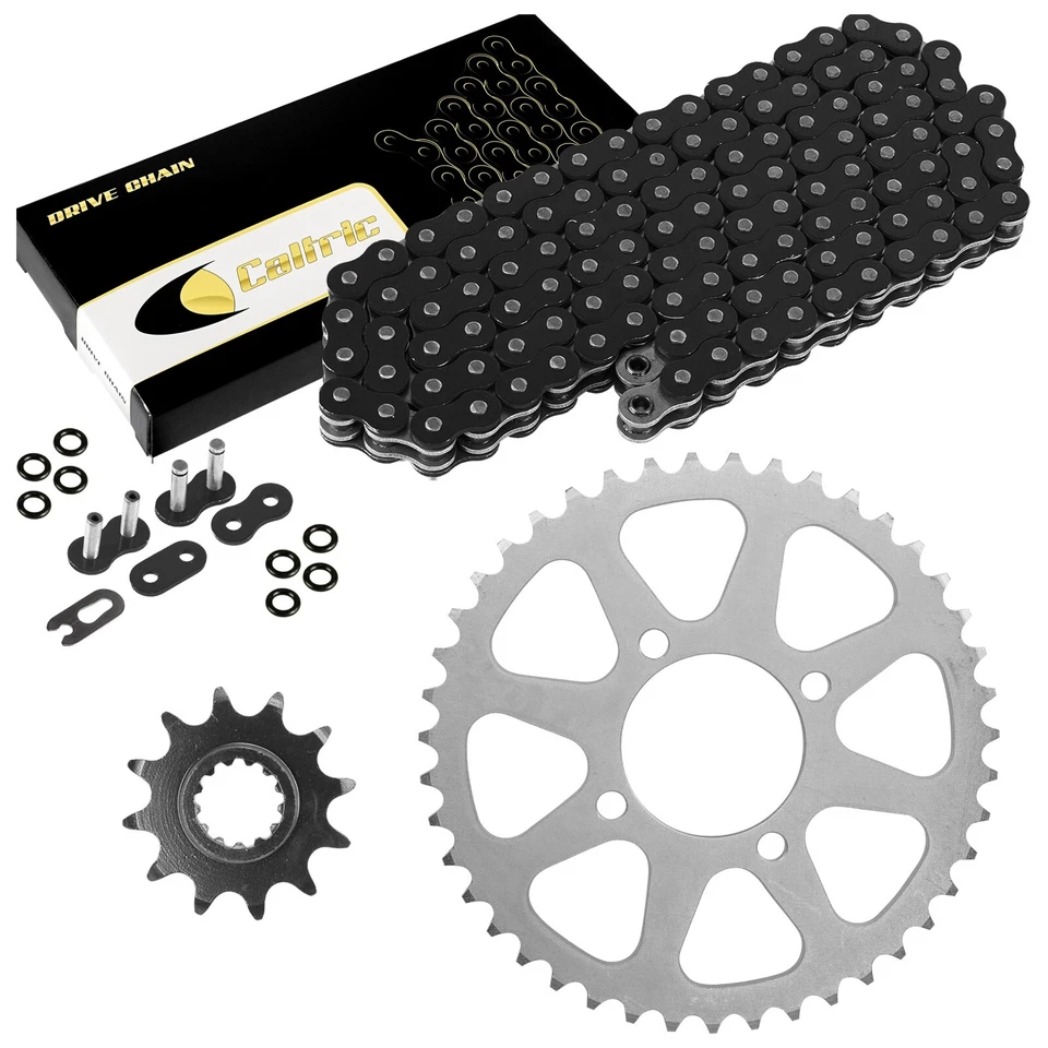 Black O-Ring Drive Chain And Sprockets Kit for Kawasaki KSF250A Mojave 87-04 - Image 1 of 4