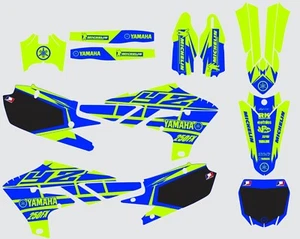 Vibrante verde azul YAMAHA GRAPHICS YZ 250f YZ250f 2019 2020 - Imagen 1 de 3